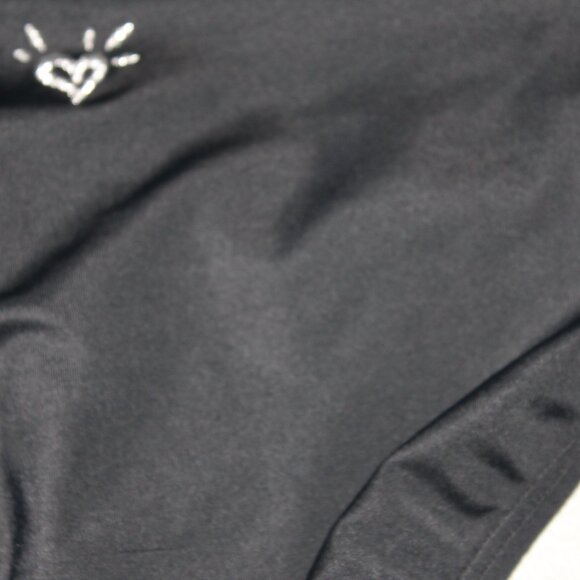 Black & Silver 2 Pcs Justice Tankini Swimsuit Size 8 - Picture 10 of 10